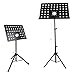 Music Stand for Sheet Music is a Black Stands & Portable for Instrument books & Holders with Bag Piano Guitar Violin Flute Clarinet