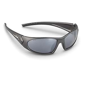 Wiley X Zen Sunglasses, Polarized Silver Flash, Matte
