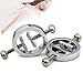 Adjustable Stainless Steel Nipple Clamps Women Non-Pierced Nipple Rings Faux Jewelry Screw Clip on Body Body Piercing Rings Nipplering Shield Rings Circle Clamp 1 Pair