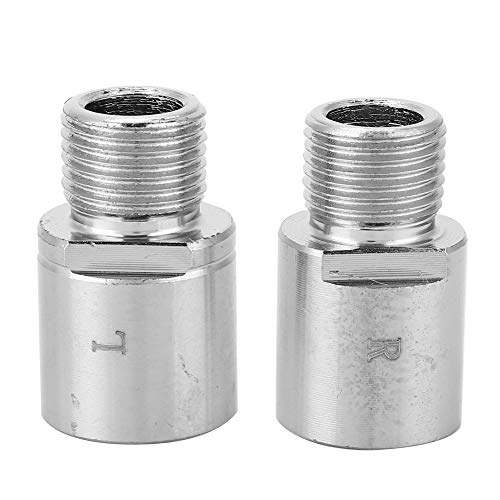 RiToEasysports 1 Pair Bike Pedal Extenders,Bicycle Pedal Spacers Fit 9/16 Inch Threaded Pedals for Road Bicycle Extended 17mm(L + R) Ride