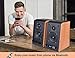 Bookshelf Speakers Bluetooth Studio Speakers HiFi 2.0 Surround Sound Classic Wireless Speaker for Home Theater Optical Input 80Watts 4 Inch Near Field Speaker Wooden Style (Pair)thumb 2