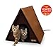 K&H Pet Products Multi-Kitty A-Frame Heated Cat House, Kitty Outdoor Insulated Shelter, Chocolate 35 X 20.5 X 20 Inches