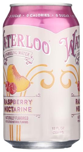WATERLOO SPARKLING WATER RASPBERRY NECTARINE SPARKLING WATER SINGLE, 12 FZ