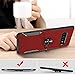 CEGAR Samsung Galaxy S10 Plus Case, Stylish Dual Layer Hard PC Back Case with 360 Degree Rotation Finger Ring Grip Kickstand, Magnetic Car Mount Compatible with Samsung Galaxy S10 Plus(V-Red)