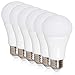 Maxxima LED A19-800 Lumens 60 Watt Equivalent Warm White (2700K) Light Bulb, 10 Watts (Pack of 6)