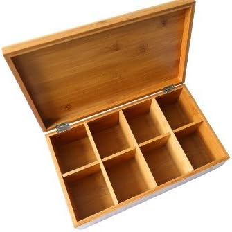 ESK Collection Bamboo Tea Box,Bamboo Lid