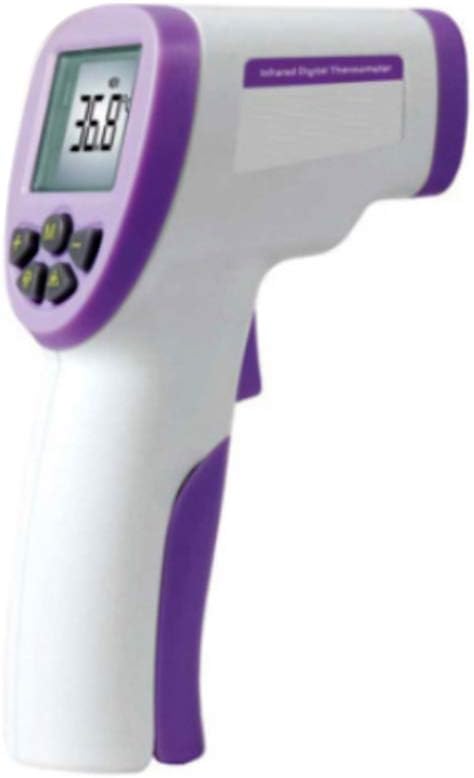 CONSTR Household Liquid Crystal Display Thermometer Measuring Instrument,LCD Digital Non-Contact IR Infrared Thermometer Forehead Body Temperature Meter White