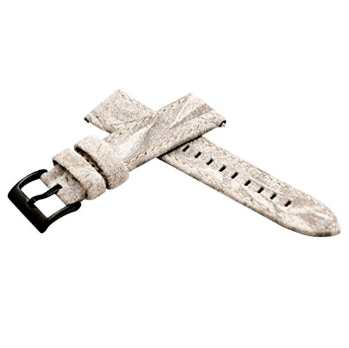 Lisin New Luxury Leather Band Bracelet Watch Band For Samsung Gear Sport (Gray)