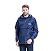ZDHGLOBAL Men's Women's Lightweight Packable Portable Rain Jacket with Invisiable Hood and Front Pocket for Outdoor Activity
