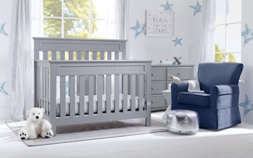 image for Delta Children Chalet 4-Piece Mix & Match Nursery Furniture Set (Conve