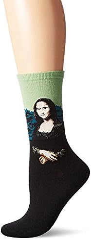 Women's Antimicrobial Funny Painting Casual Cotton Crew Socks (Size 5-10)