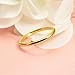 THREE KEYS JEWELRY Womens Tungsten Carbide Unisex Wedding Bands Rings In Gold for Women 2mm Comfort Fit Vintage Size 7