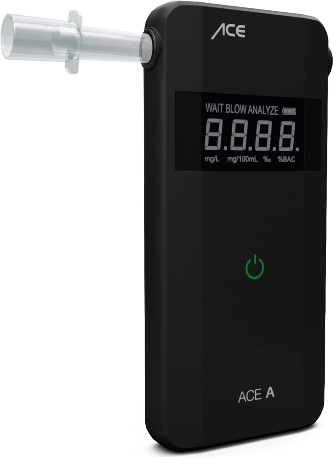ACE A Alkotester - digital alcohol/promilletester - alcohol tester with electrochemical sensor and 1-button operation