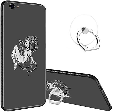iPhone 6s Plus Case, iPhone 6 Plus Tempered Glass Cases,Brains Skull Growl Design Case for iPhone 6/6s Plus
