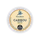Caribou Coffee Caribou Blend Decaf single serve pods for Keurig K-Cup brewers, 24 Count (Pack of 2)