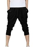 Genluna Men's Jogger Sport Short Baggy Pants Loose Slacks Harem Trousers