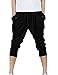 Genluna Men's Jogger Sport Short Baggy Pants Loose Slacks Harem Trousers