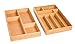 BIRDROCK HOME 2 pc Bamboo Drawer Organizer