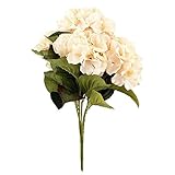 Leegoal Artificial Hydrangea Flower Bouquets Home Party Wedding Decor (Champagne)