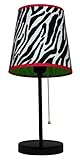 Limelights LT3000-ZBA Fun Prints Table Lamp, Black/Zebra