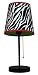 Limelights LT3000-ZBA Fun Prints Table Lamp, Black/Zebra primary
