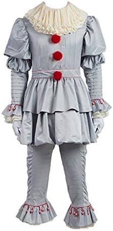 Classical City Halloween Clown Cosplay Costumes IT Movie Pennywise Cosplay Outfit Adult Dress Up with Gloves