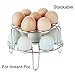 Stackable Egg Steamer Rack Compatible for Instant Pot Accessories / Vegetable Steam Rack for Pressure Cooker - Fits 5,6,8 qt Pressure Cookers
