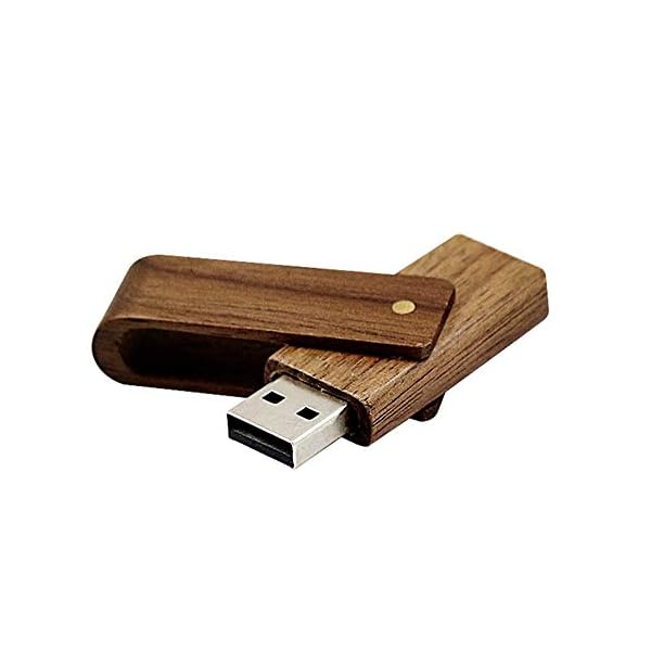 USB-Stick (3.0, 128 GB, Walnussholz), 5 Stück – Bild 6