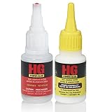 Strongest Super Glue by HG Power Glue | best glue for plastic - rubber - ceramic - wood - metal | ca-glue (cyanoacrylate adhesive super-glue) also a perfect model-glue | sticks like crazy | waterproof