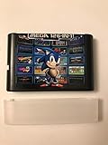126 in 1 Sega Genesis Mega Drive Cartridge 16 Bit Multi Cart + Hard Plastic Dust Cover