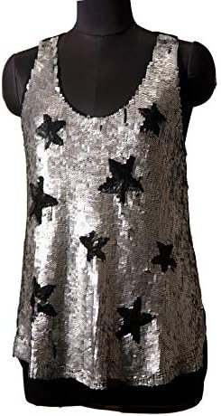 Intento Silver Colour Top with Black Base with Heavy Work All Over- L Size