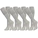 Tube Socks Men - Over the Calf Socks for Men - Big and Tall 25 Inches Long Socks (4 Pairs) (Grey)