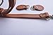1piece 47 Inches Adjustable Bag Straps with Tabs,Soft Genuine Leather Bag Strap,Genuine Leather Shoulder Handles,Camel Leather Handbag Straps Kz0277 (Camel)