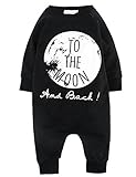Baby Girls Boys Long Sleeve Romper Jumpsuit One-pieces to the Moon Outfits 0-24M