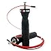 WODSKAI Jump Rope-Adjustable Speed Cable Skipping Ropes-Best for Crossfit, WOD, MMA, Boxing Fitness Training with Ball Bearing System-Free Carry Bag-Spare Cable Including