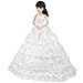 WayIn® Gorgeous Handmade Wedding Dress Made to Fit the Barbie Doll White