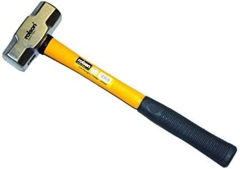 Rolson 10705 3 lb Sledge Hammer Fibreglass Shaft Shock Absorbing Handle