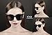 O2 Eyewear 5003 Premium Oversize Womens Mens Mirror Funky Fashion Sunglasses (METAL ARM, GOLD ARM-BLACK/BLACK)