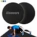 Glamours Core Gliding Discs Abdominal Exercise Sliders Equipment Strength Stability Training on Carpet Hardwood Floors (Black)