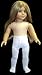 Doll Clothes Fits American Girl Doll and Other 18 Inch Dolls, 3 pair of doll tights White, Black, Pink, Doll Accessories