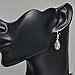 925 Oxidized Sterling Silver Bali Inspired Filigree Puffed Teardrop Dangle Hook Earrings