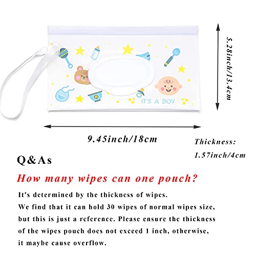 Baby Wipes Dispenser, 4 Pack Reusable Baby Wipe Holder Box, Refillable Baby Wipes Container