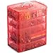 LifeSmart USA Stackable Storage Container Red 50 Adjustable Compartments Compatible with Lego Dimensions LOL Surprise Littlest Pet Shop Arts and Crafts and More (5 Tier)