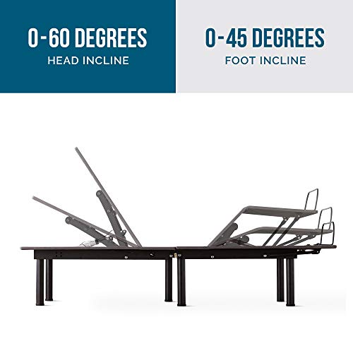 LUCID L150 Bed Base Upholstered Frame Head and Foot Incline