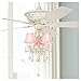 Pretty-in-Pink Pull-Chain Ceiling Fan Light Kit