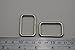 Generic Metal Silvery Rectangle Buckle 1.25