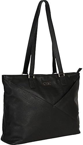 Kenneth Cole East Bay Babe Leather 15" Laptop Business Tote Bag in Black