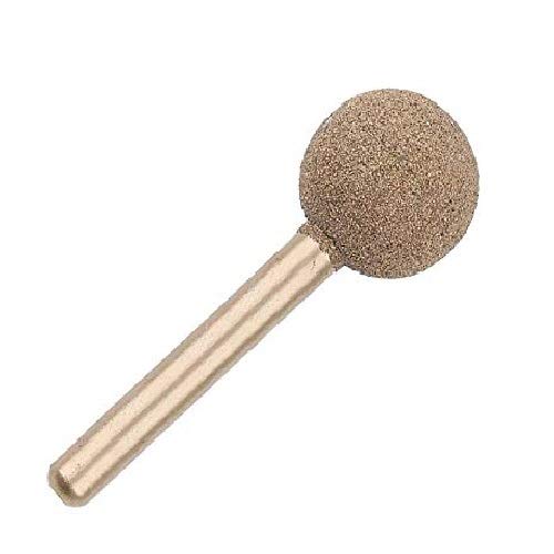 Fine Sand 20mm Diamond Coated Ball Rotary Burrs Set Original Sphere Rotary Burr for Jewelry Glass Stone Ceramic Gemstones Lapidary Grinding Rotary Tool