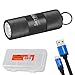 Olight I1R 2 EOS 150 Lumen Mini USB Rechargeable Keychain Flashlight and LumenTac Cable Case (Black)