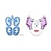 Towashine 1Pc Face Paint Stencils (38 Designs) - Reusable, Soft, Great for Parties, Birthdays, Halloween, Carnivals, School Church Events